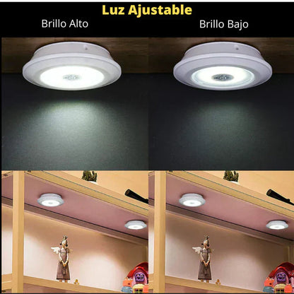 Set 3 Luces Led Inalámbricas Control Remoto!